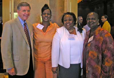 Herb Gordon, Mary Shealey, Honoree Betty L. Brown and Jacquie Grier