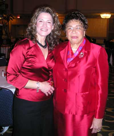 Margaret Bobonich and Dean May L. Wykle of the Frances P. Bolton Nursing School