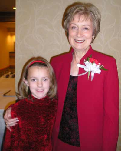 Event Chair Pat Ruffin with granddaughter Allison
