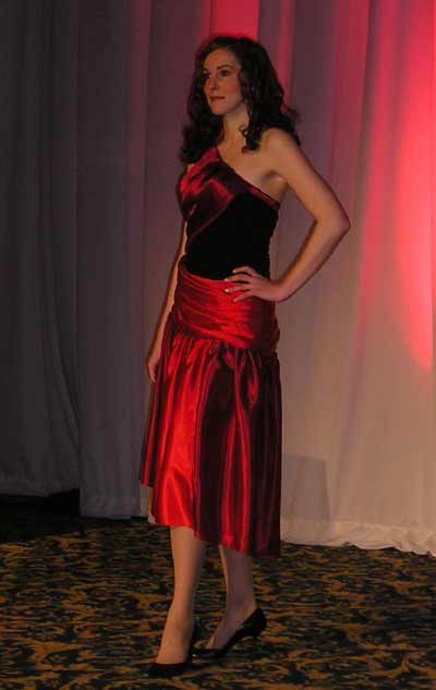Red dress from the Fashion Show