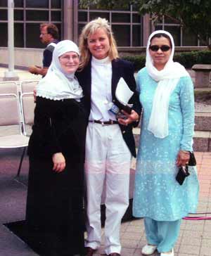 Cathy Panzica working in her ministry