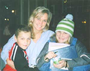 Cathy Panzica with children Rachel and Charlie